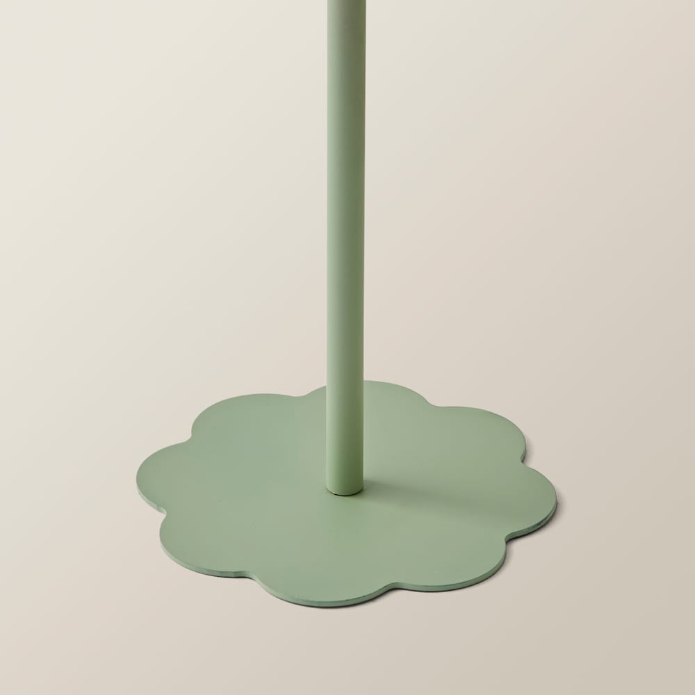 ValueLights Hattie Green Scallop Rechargeable Table Lamp Image 5