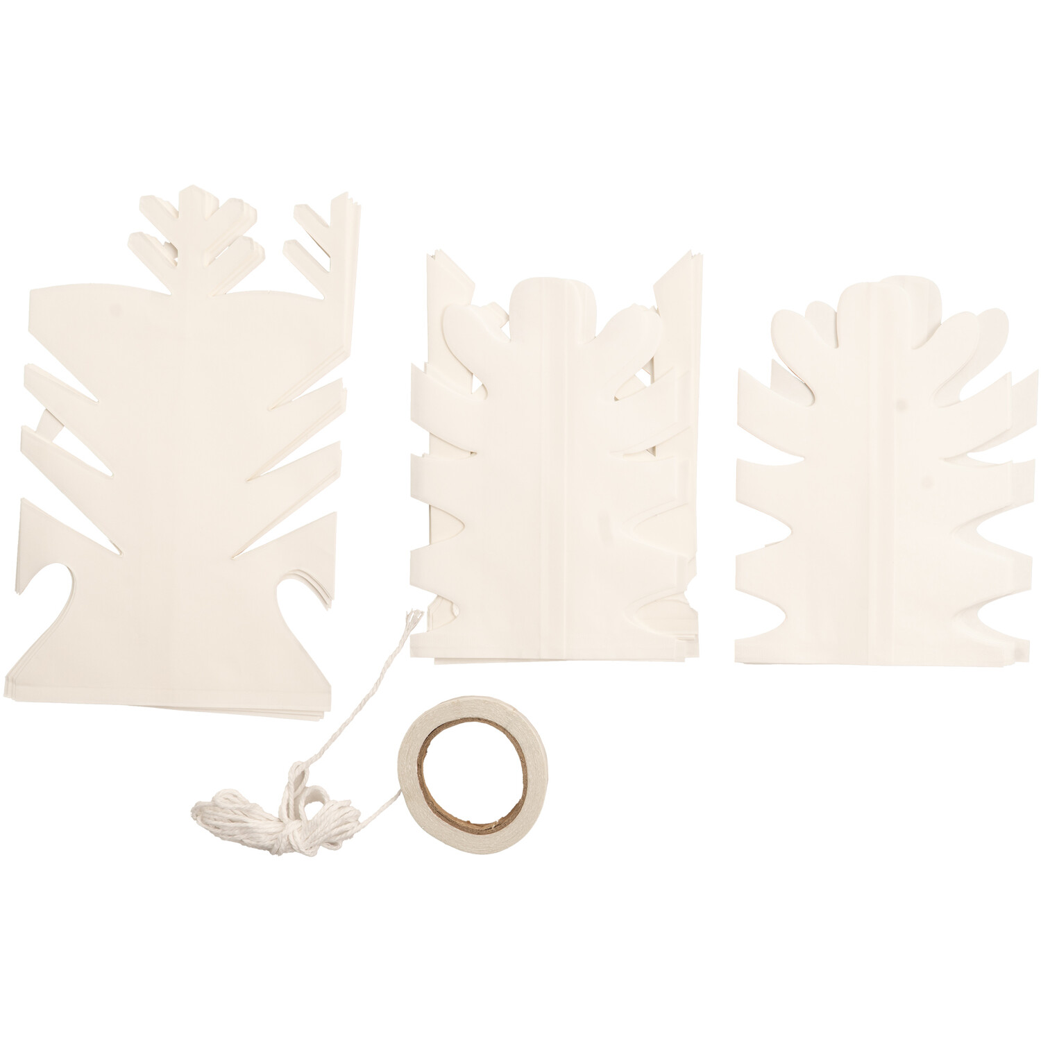 Make Your Own Hanging Paper Snowflakes Kit Image 2