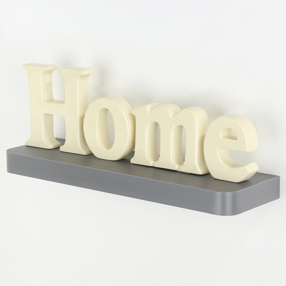 Core Products Trent 80cm Matt Grey Narrow Floating Shelf Kit Image 2