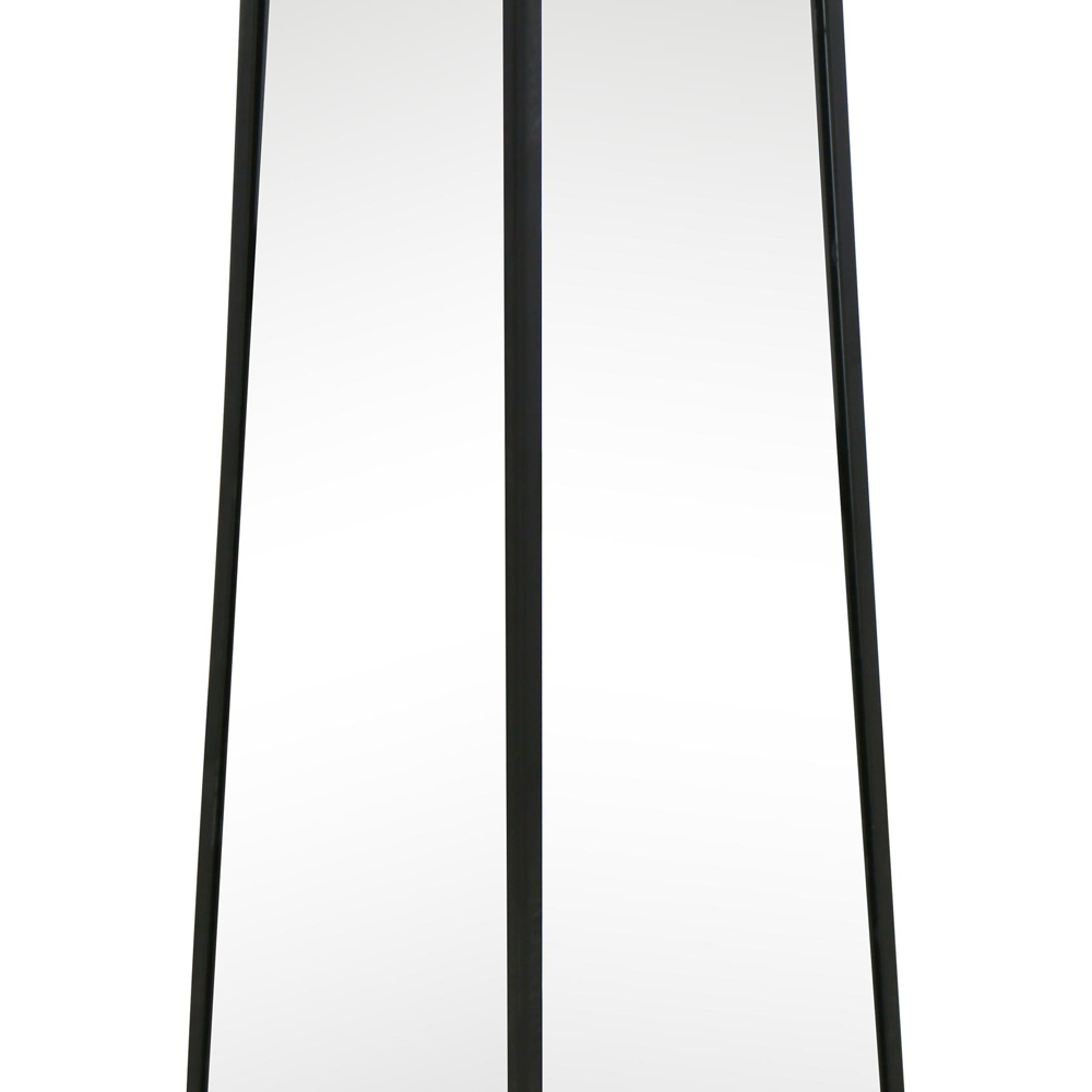 MirrorOutlet The Obelisk Black Metal Edged Mirrored Garden Ornament 100 x 20cm Image 5