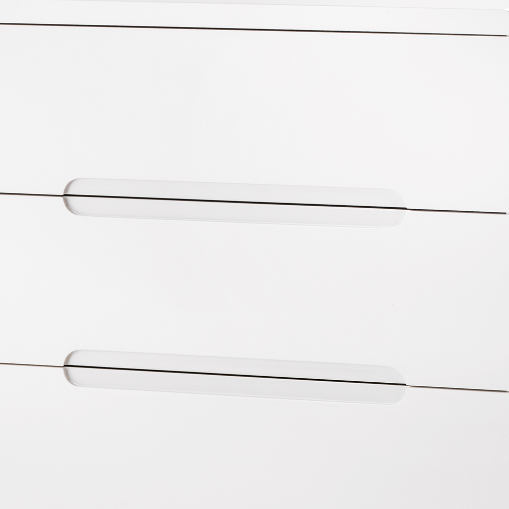 Julian Bowen Manhattan 3 Drawer White Chest of Drawers Image 4