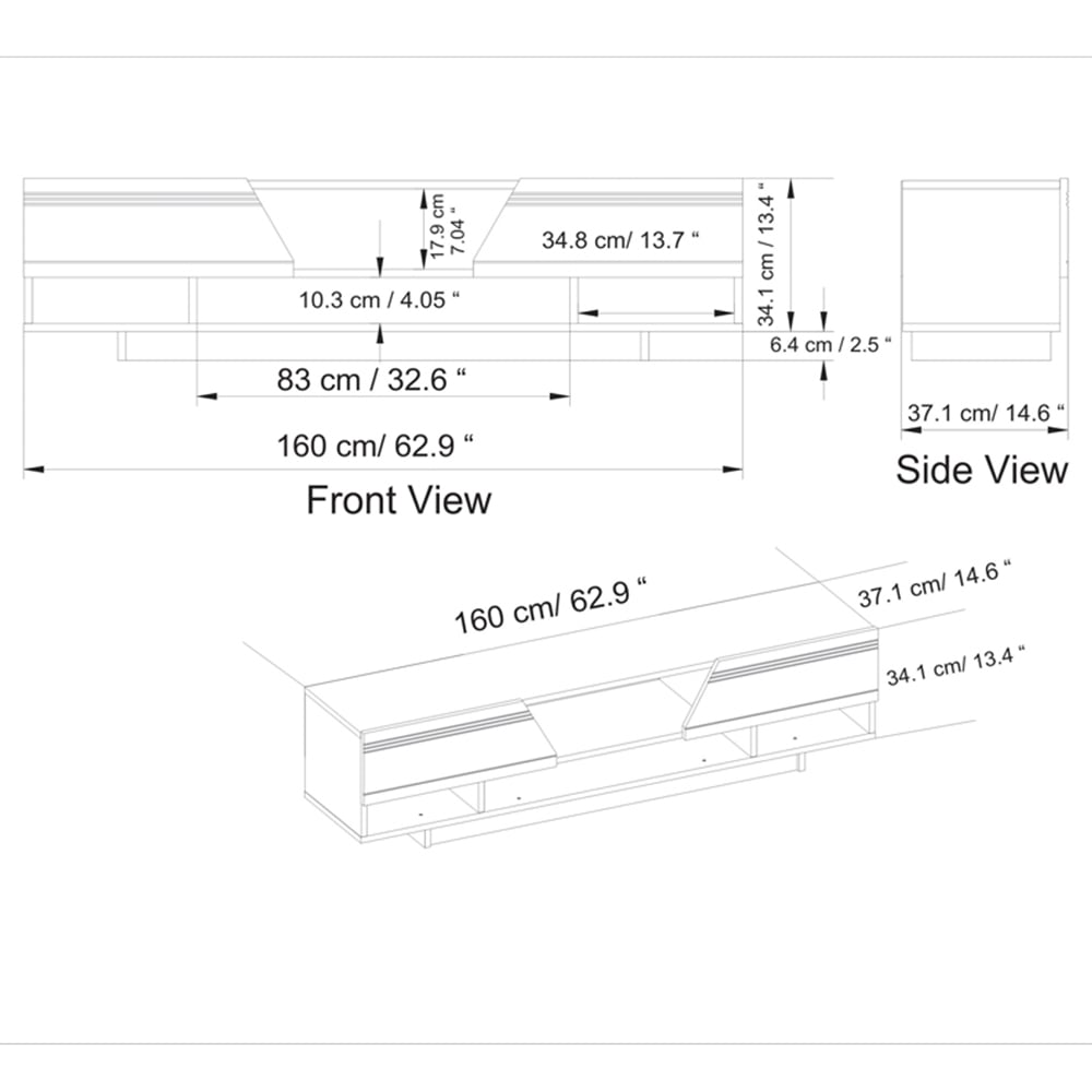 Decorotika Aspatria Walnut TV Unit Image 6