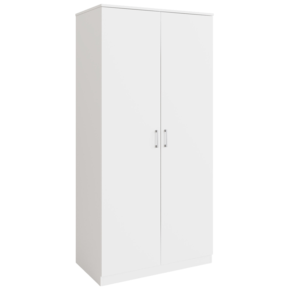 GFW Bailey 2 Door White Wardrobe Image 2