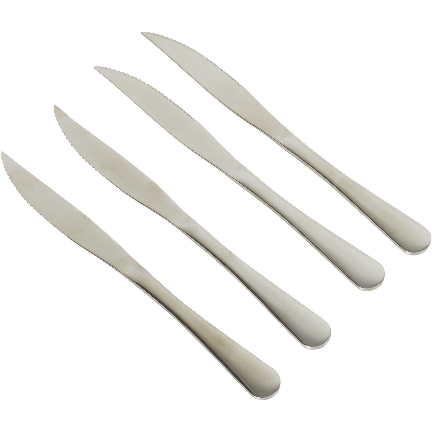 Pack of 4 Steak Knives - Chrome Image 2