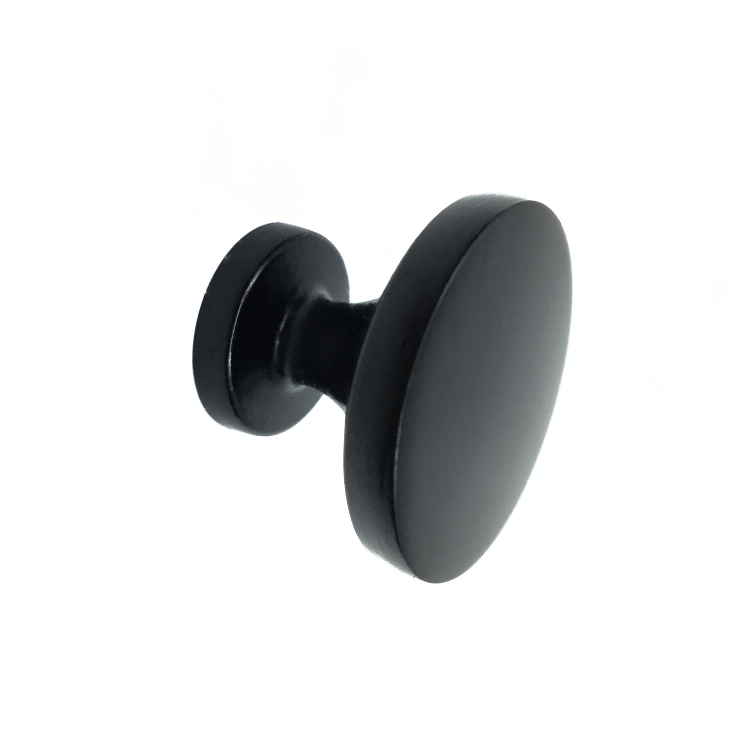 Pack of 4 Classic Knobs Matt Black 30 mm Image 2