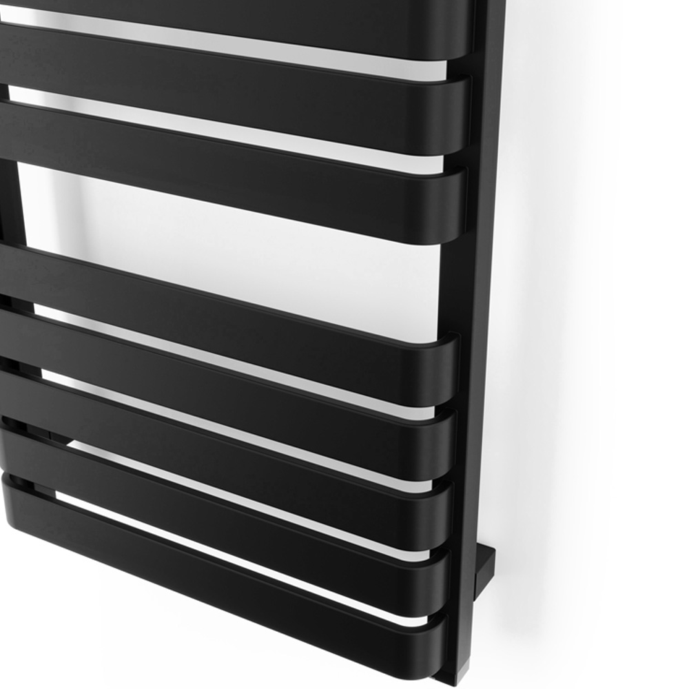 Terma Warp T One Soft Matt Black Electric Towel Rail 1695 x 500mm Image 4