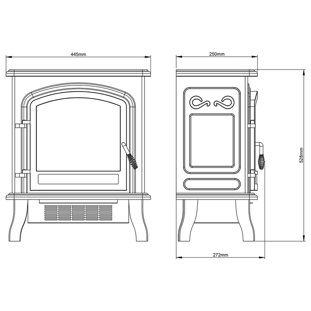 Be Modern Colman Cream Electric Stove Image 7