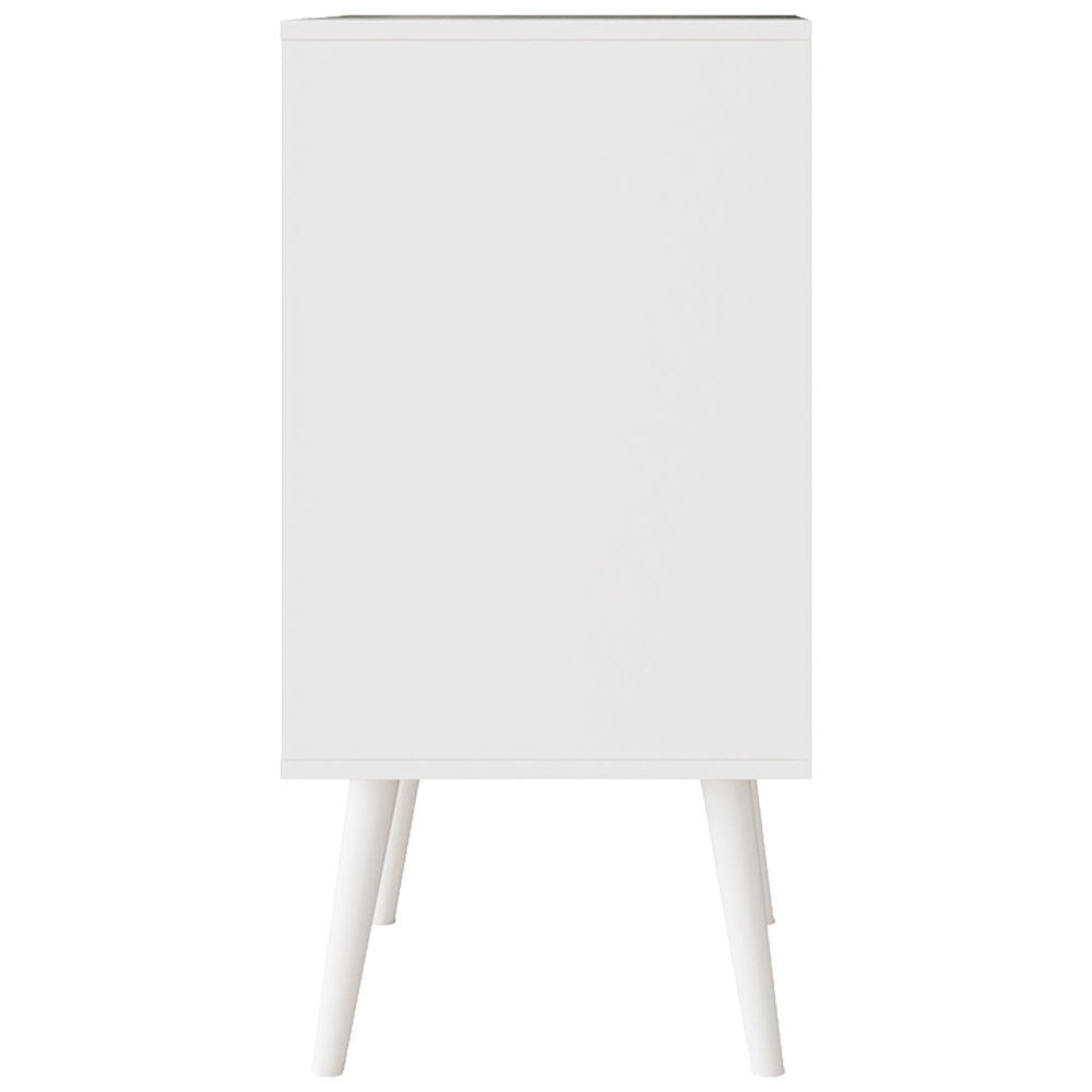 GFW Jaxon 2 Shelf White Compact Open Turntable Stand Image 5