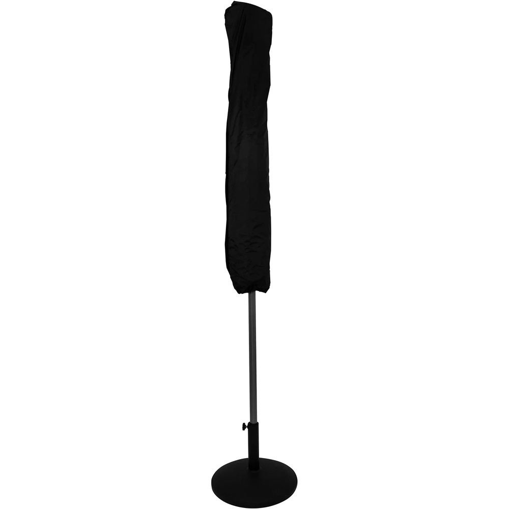 MonsterShop LED Beige Crank and Tilt Parasol with Tilt Base 2.7m Image 3