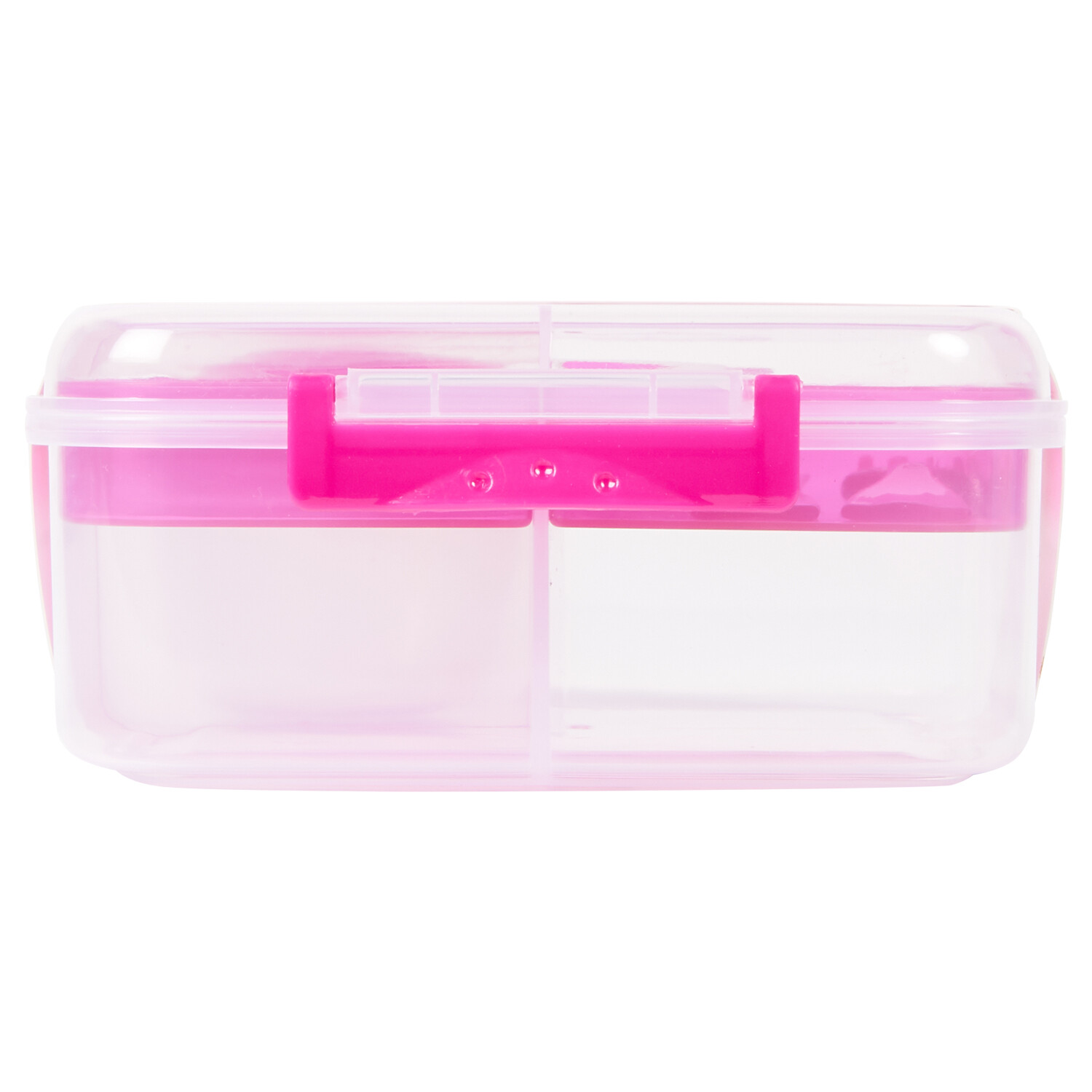 Square Lunch Box with Cutlery Pink or Blue Image 3