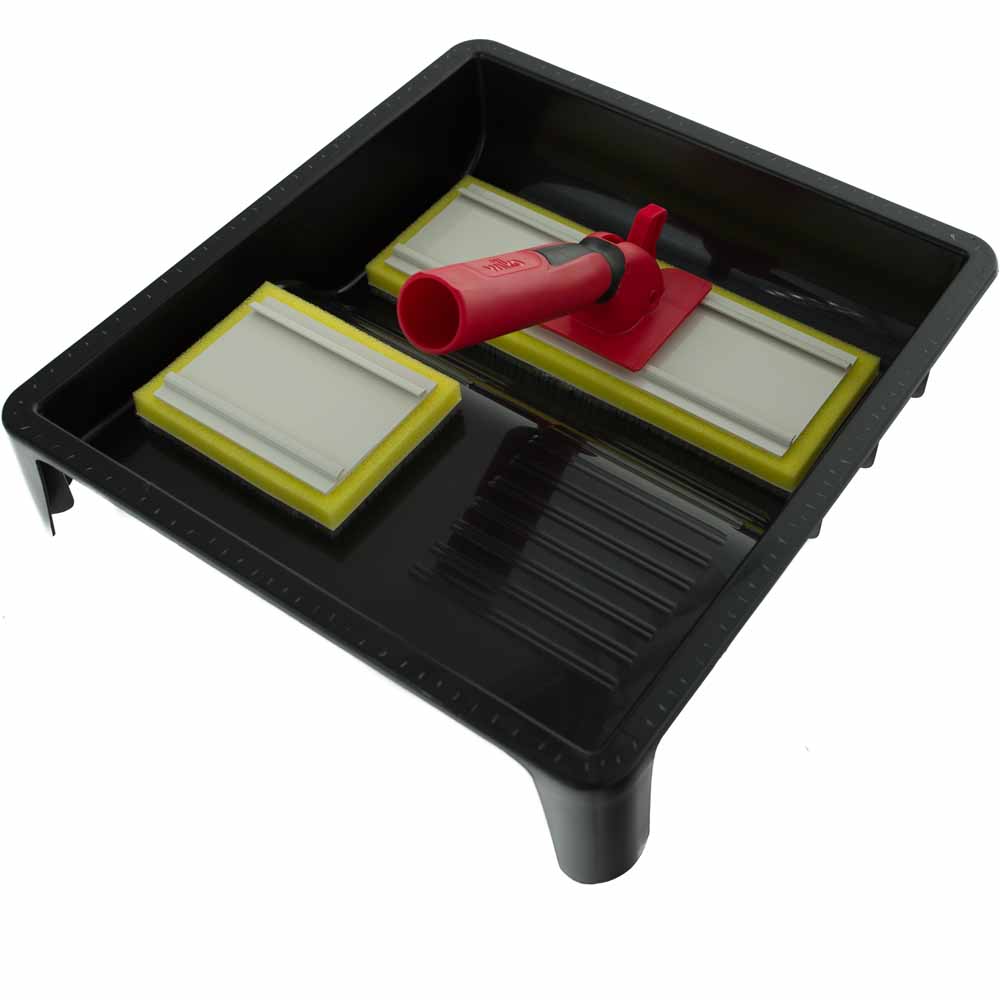 Wilko Paint Pad Set for Accuracy and Less-Mess on Flat Walls and Ceilings 4 Piece Tray Kit Image 6