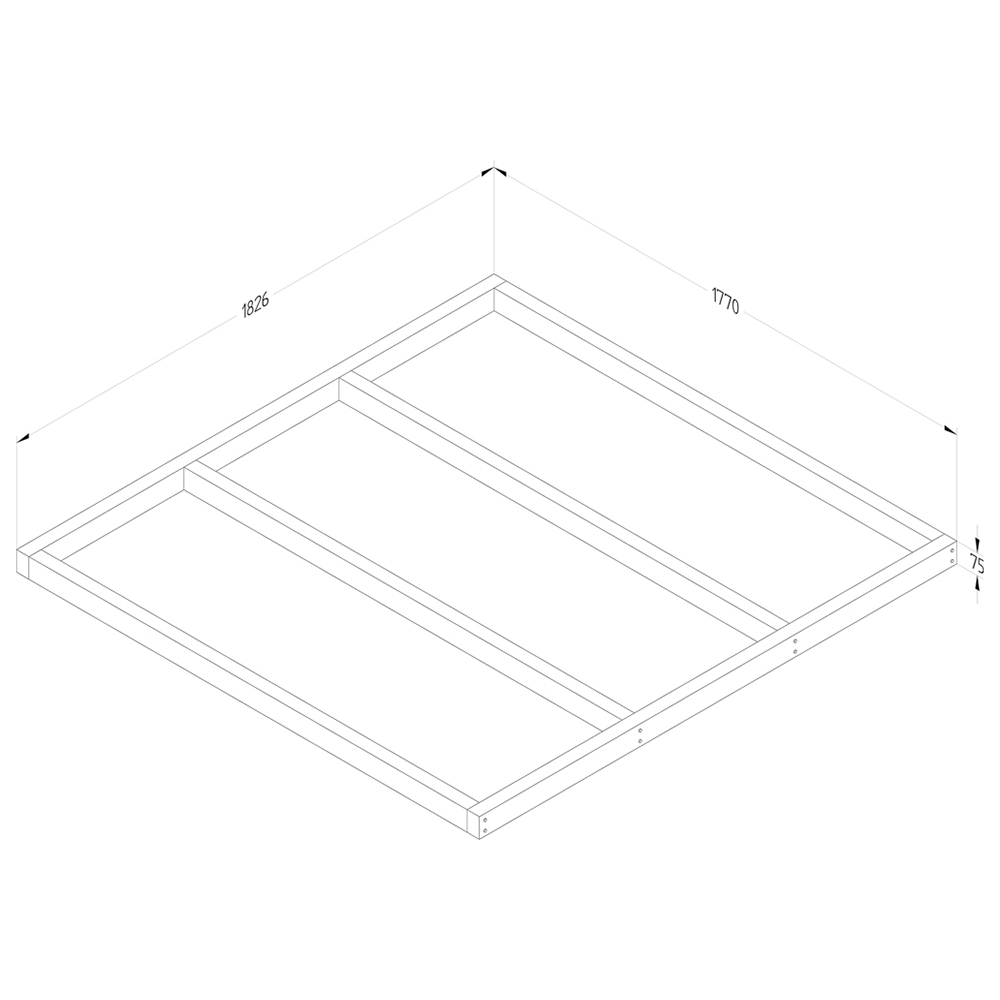 Forest Garden Shed Base Treated 6x6ft Image 2
