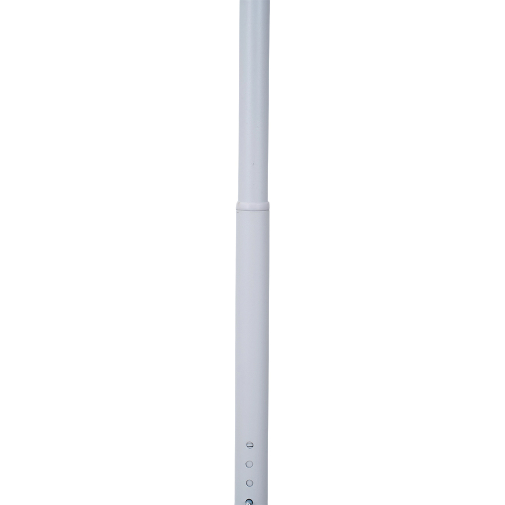 Living and Home White Adjustable Floor-to-Ceiling Coat Stand with 6 Hooks Image 6