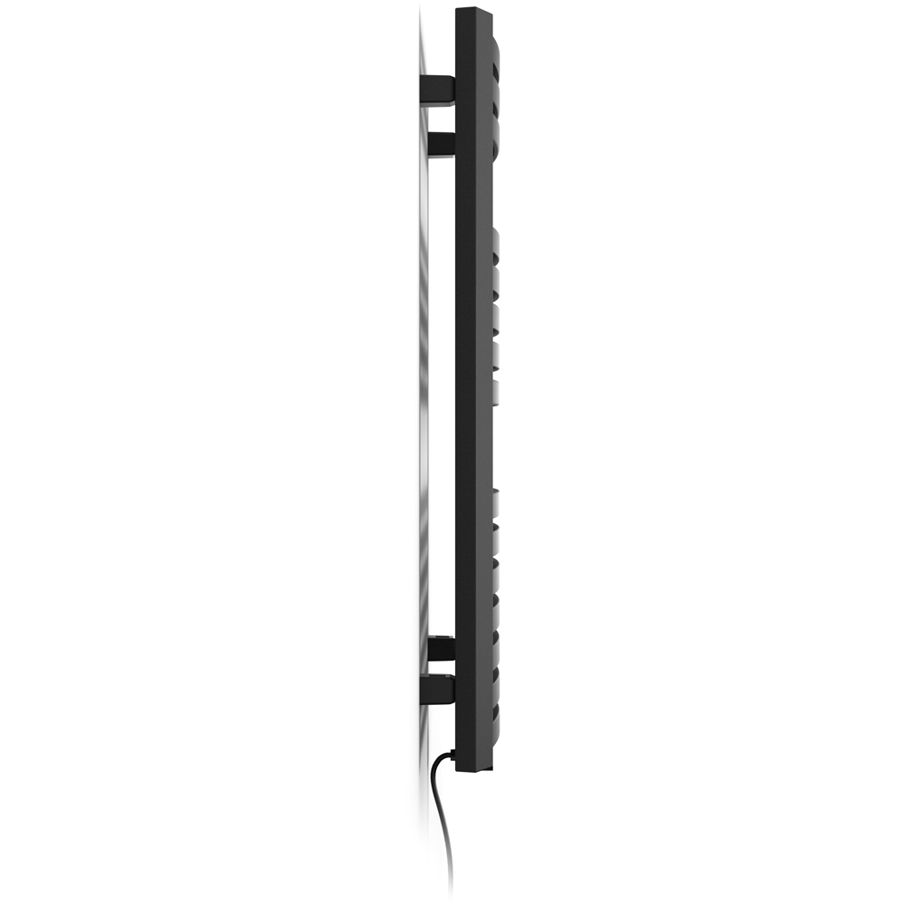 Terma Dexter E Matt Black Electric Towel Rail 860 x 400mm Image 4