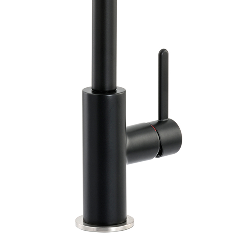 Althia Matt Black Single Lever Mono Kitchen Tap Image 3