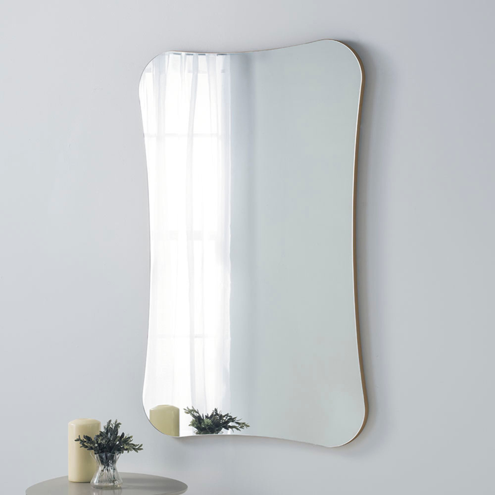 Yearn Barnsbury Gold Organic Wall Mirror 90 x 60cm Image 2