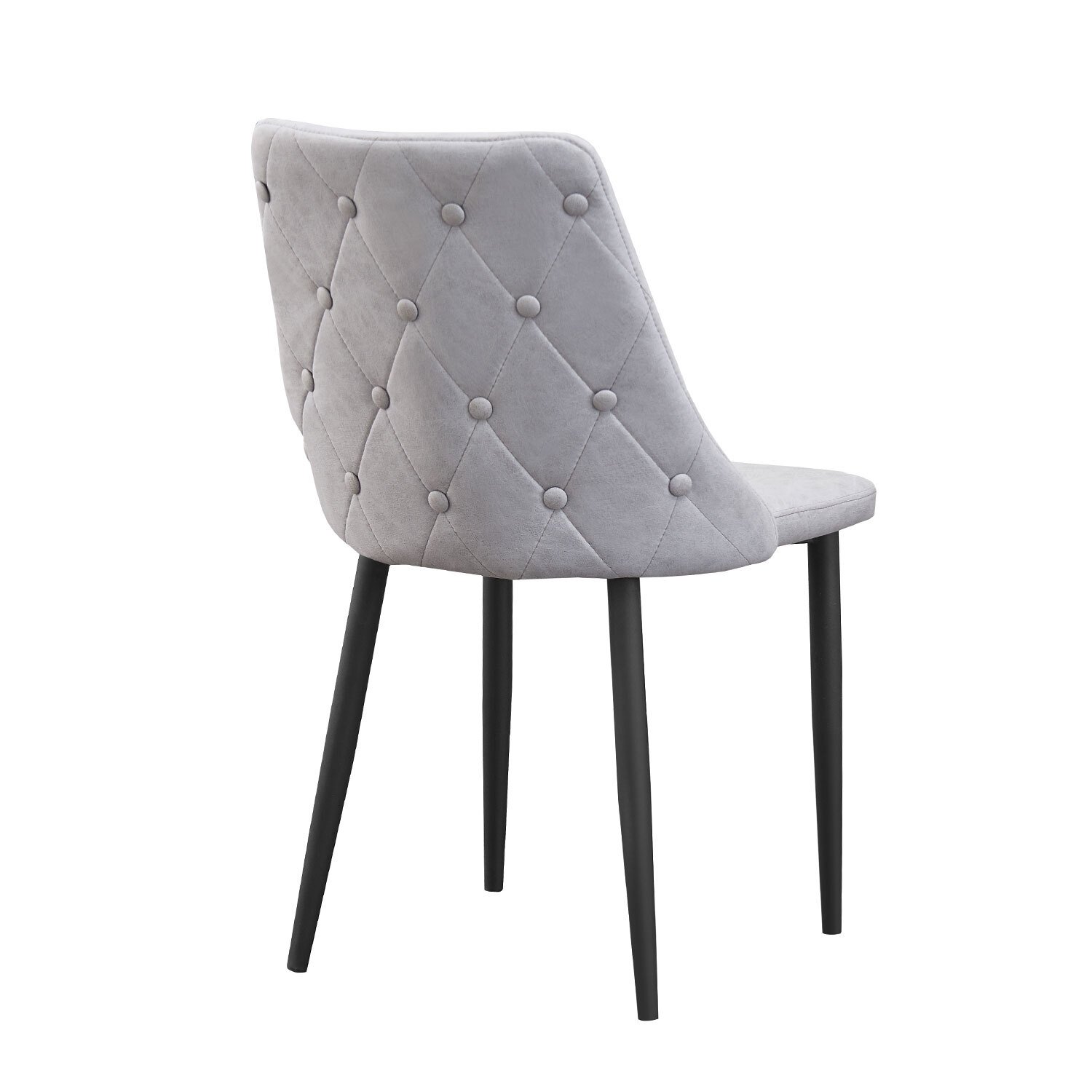 Chester Set of 2 Light Grey Dining Chair Image 4