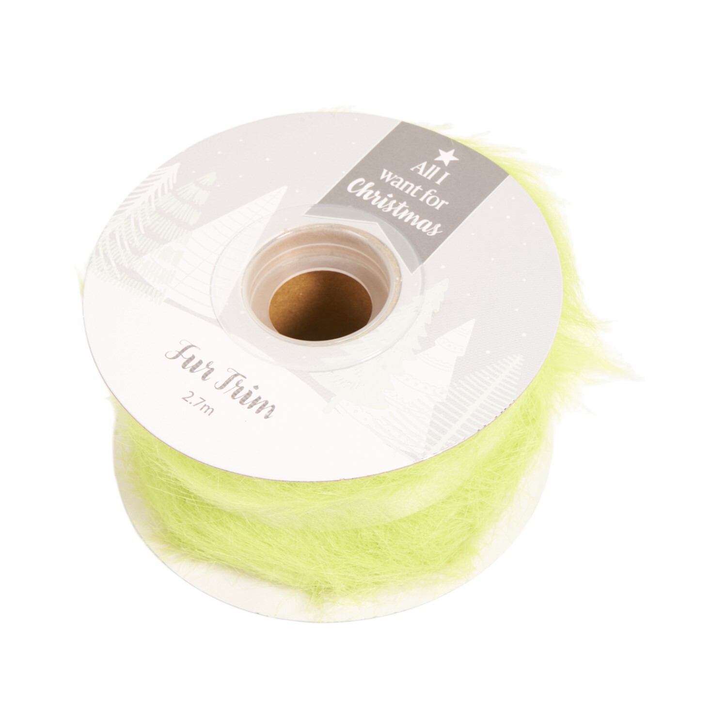 Plush Fur TrimGreen Image 2