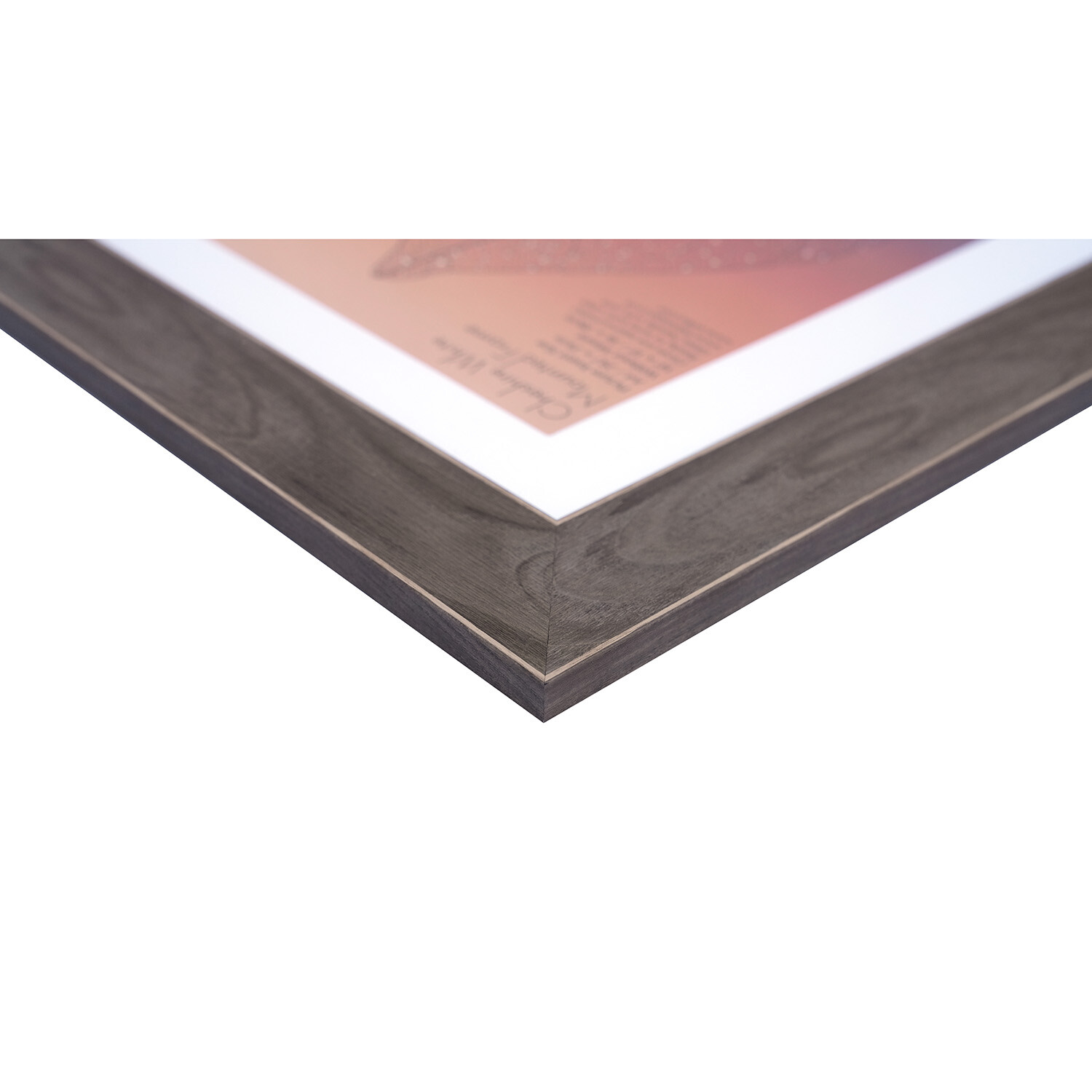 Cheshire White Mounted Frame - Brown / 14 x 11in Image 3