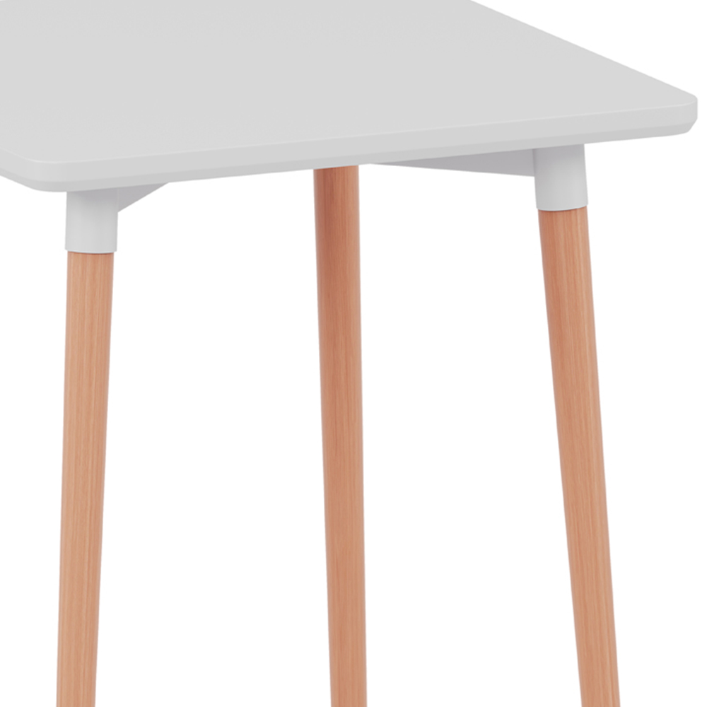 Vida Designs Batley 2 Seater Square Dining Table White Image 3