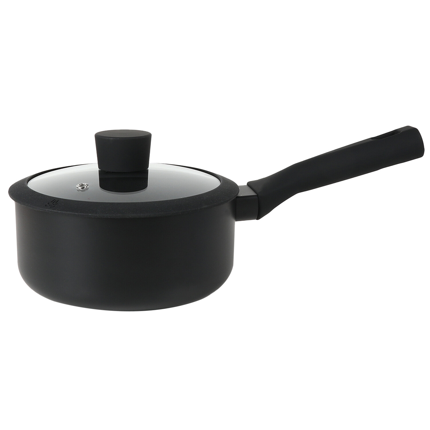 Soft Touch Non Stick Saucepan Set - Black / 18cm Saucepan Image 16