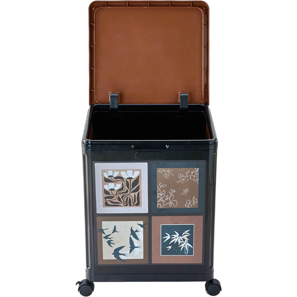 Living and Home Retro Foldable Storage Box with Castors Image 3