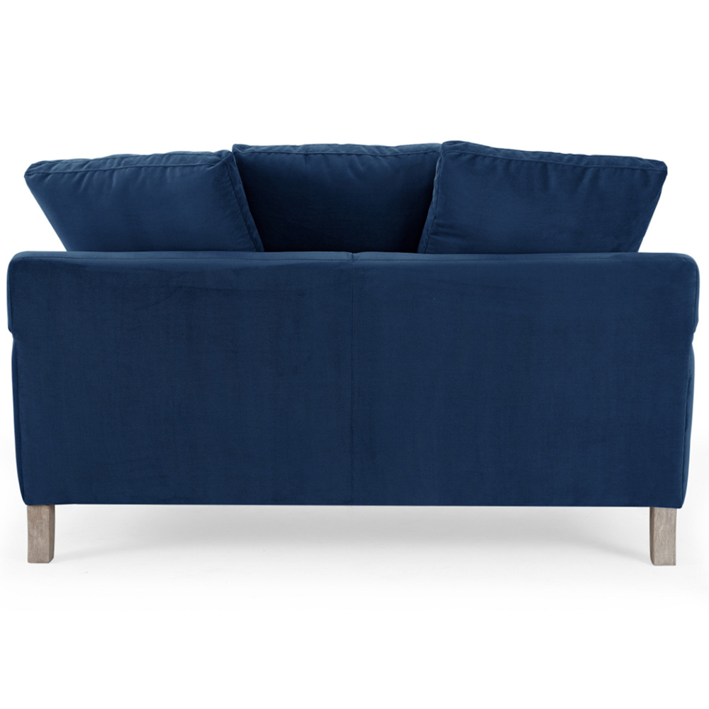 Home Detail Covent 2 Seater Navy Blue Velvet Sofa Image 5
