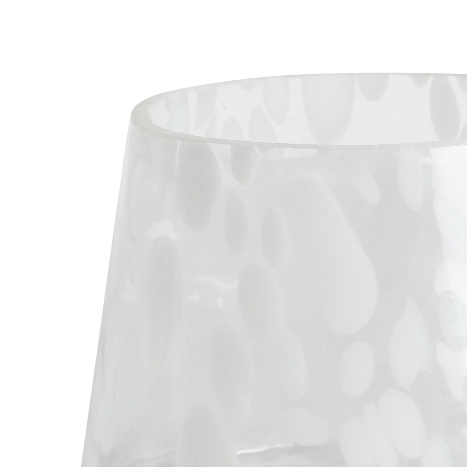 White Confetti Candle Holder - White Image 3