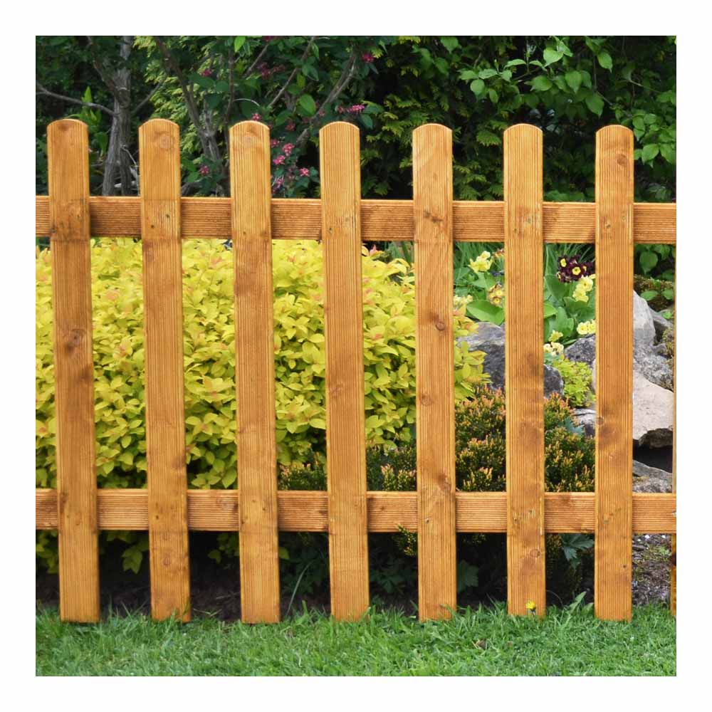 Forest Garden Pale Picket 6 x 3ft Fence Panel Image 4