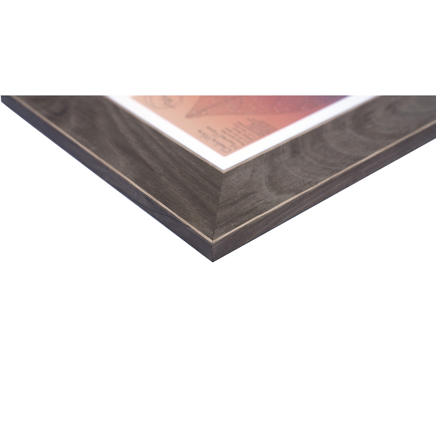 Cheshire White Mounted Frame - Brown / 6 x 4in Image 3