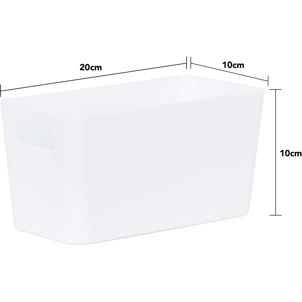 Wham Ice White 6.01 Rectangular Studio Basket 5 Pack Image 5
