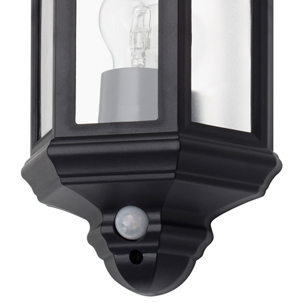 Coast Aloni Black IP44 Flush Wall Lantern with PIR Sensor Image 3