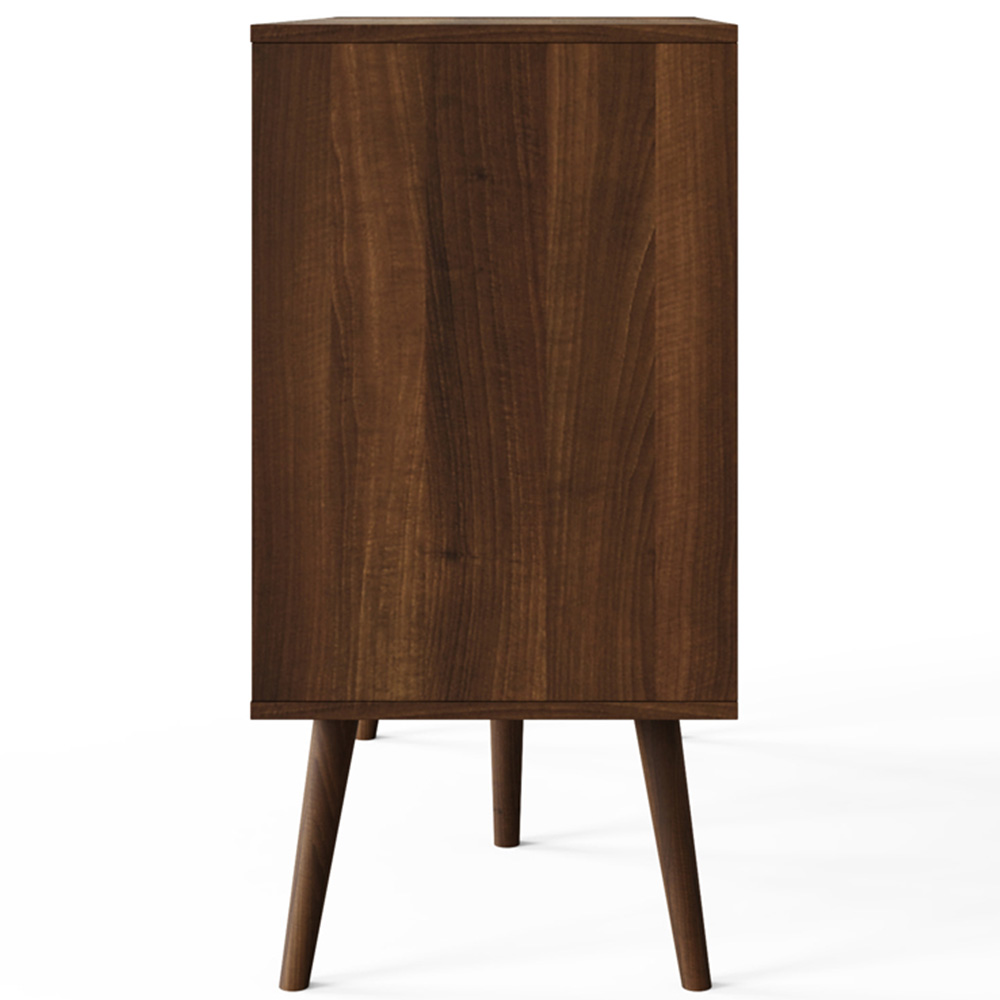 GFW Jaxon 2 Drawer 2 Shelf Walnut Turntable Stand Image 5