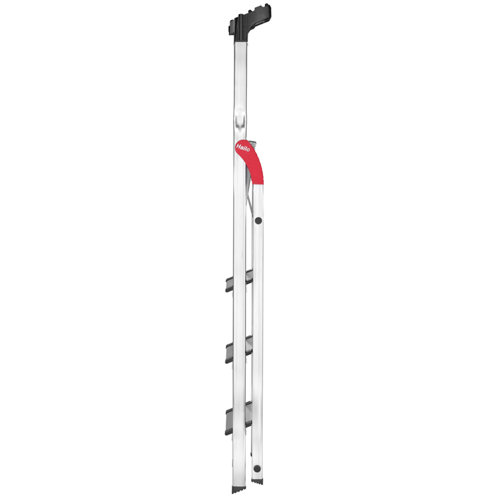 Hailo 8040-407 L80 4 Tread Aluminium Deep Step Ladder Image 4