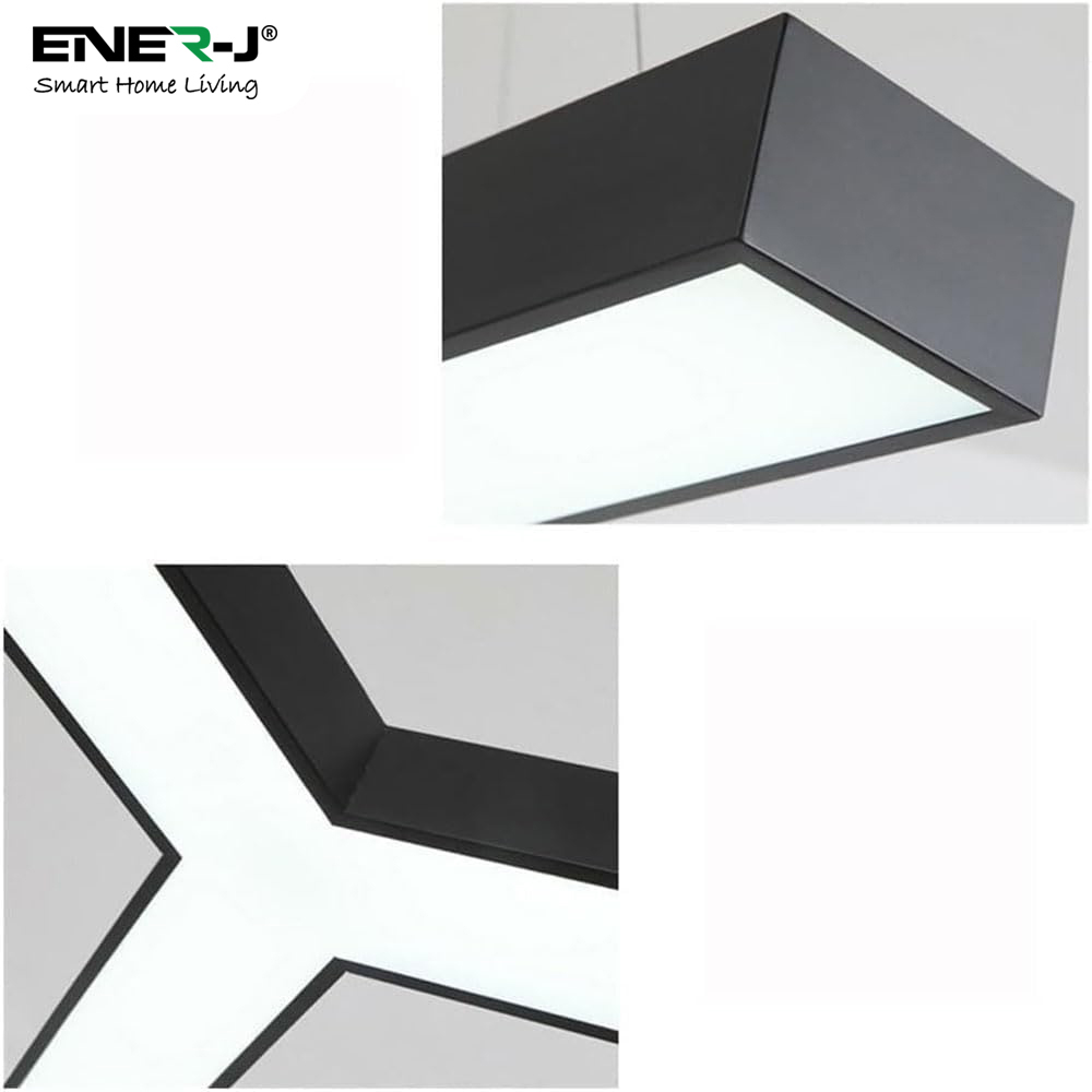 ENER-J Cool White LED 18W 6500K Hollow Y Shape Pendant Light Image 4