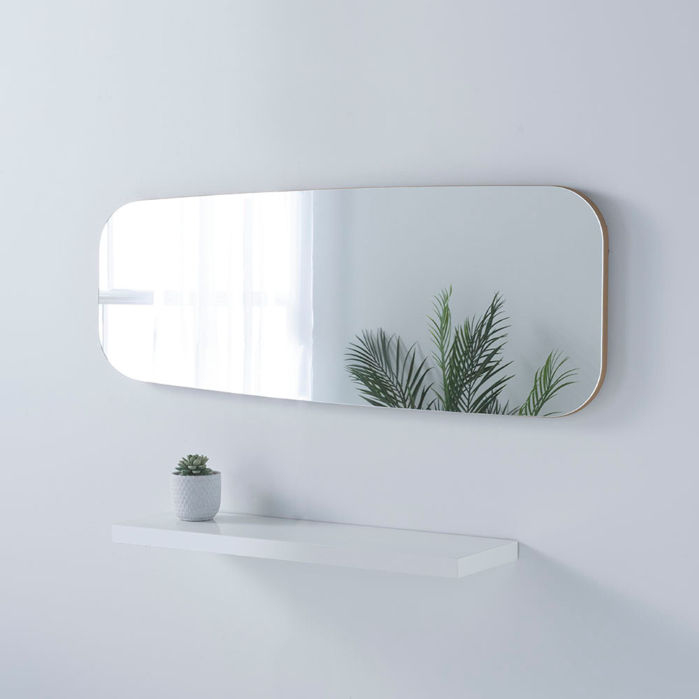 Yearn Hoxton Gold Organic Wall Mirror 119 x 44cm Image 5