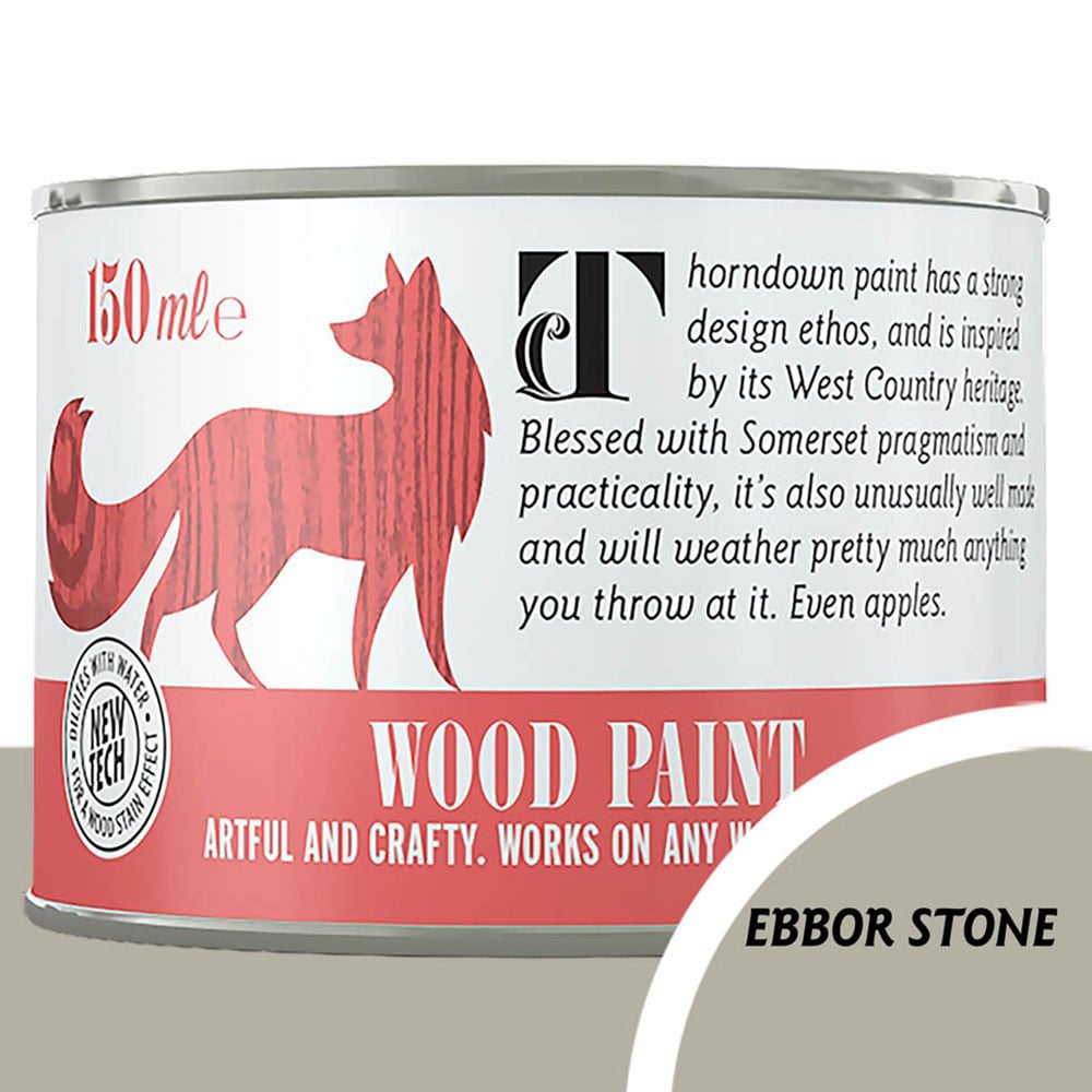 Thorndown Ebbor Stone Satin Wood Paint 150ml Image 4