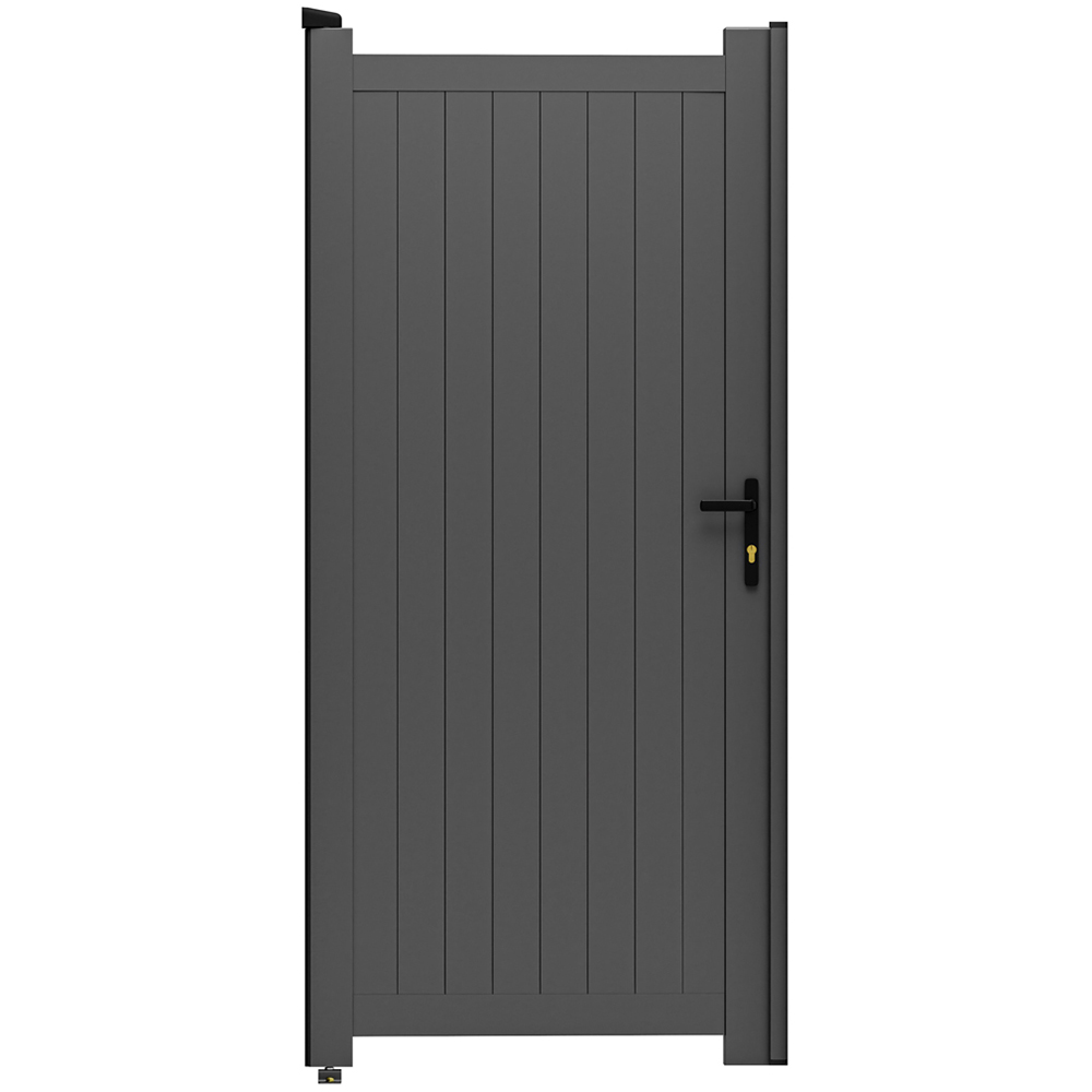Readymade Gates Anthracite Grey Aluminium Vertical Infill Pedestrian Gate 2000 x 1200mm Image 1