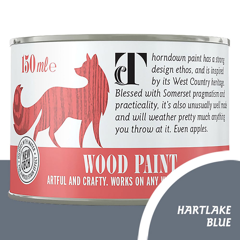 Thorndown Hartlake Blue Satin Wood Paint 150ml Image 4
