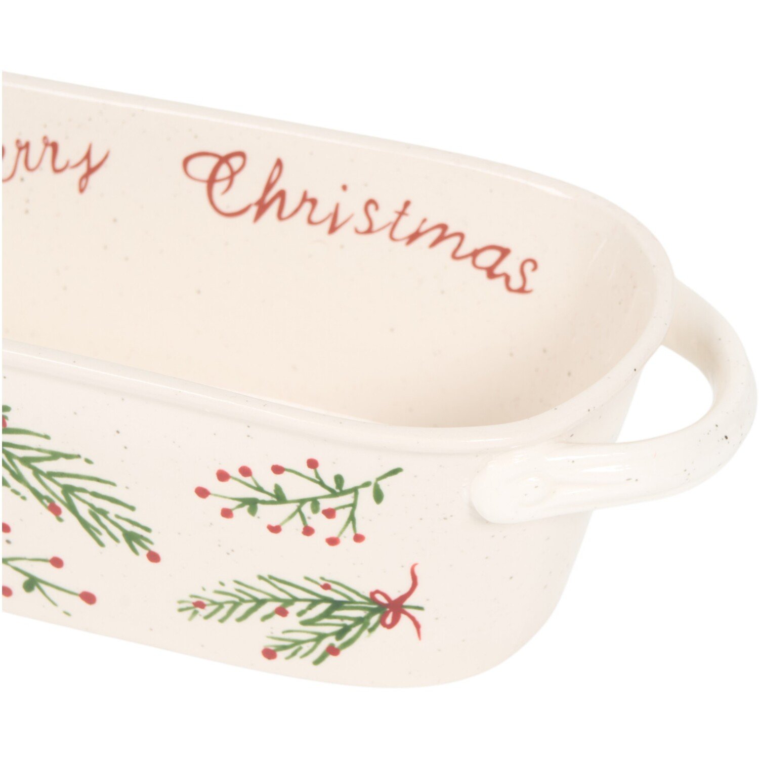 Festive Stone Baking Dish White Image 3