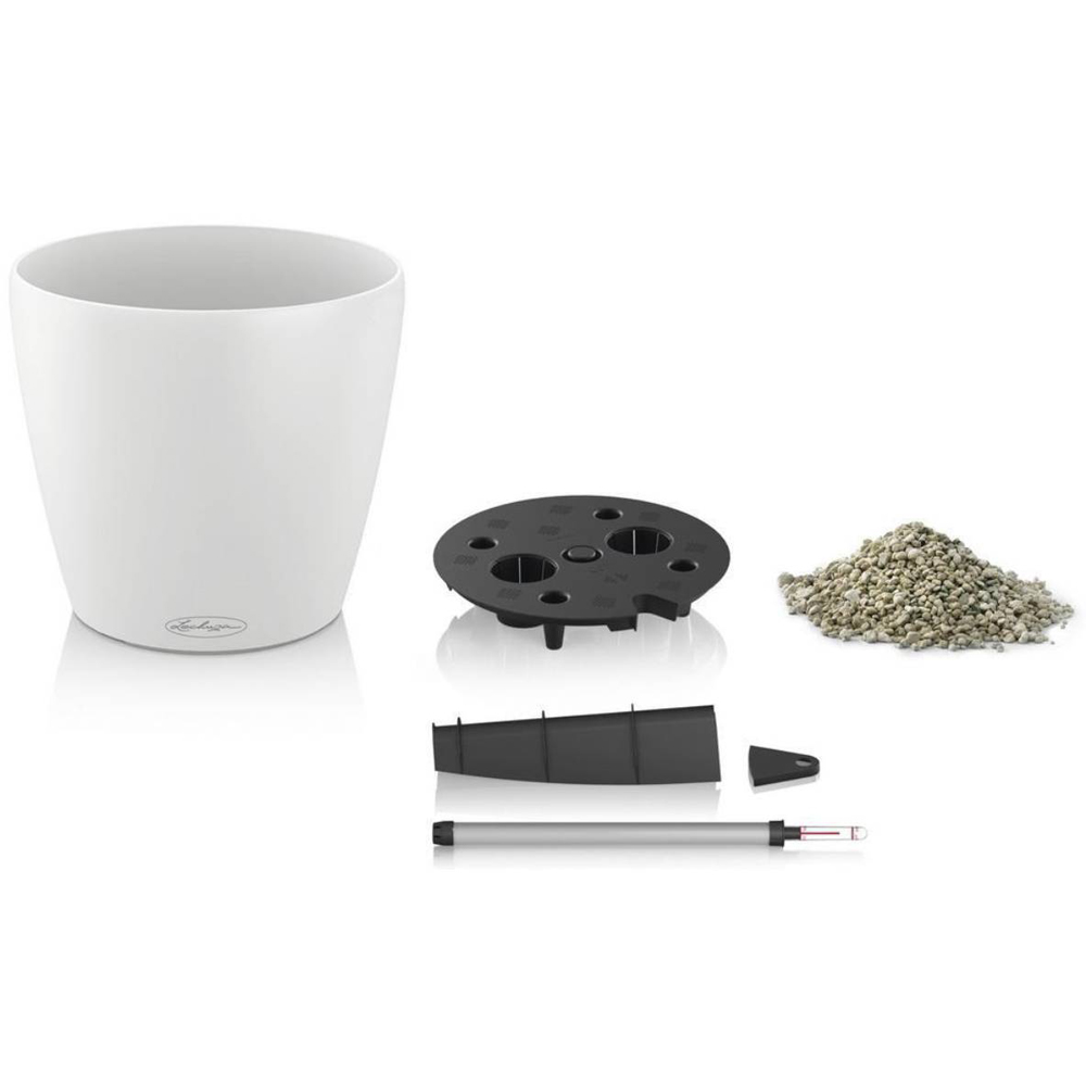 Lechuza Classico 35 LS Black Poly-Resin Self-Watering Planter 33cm Image 6