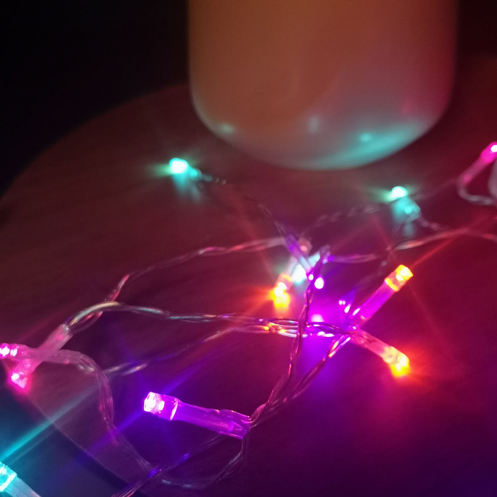 Premier TimeLights 50 Rainbow LED Multi-Function Christmas String Light 5m Image 3