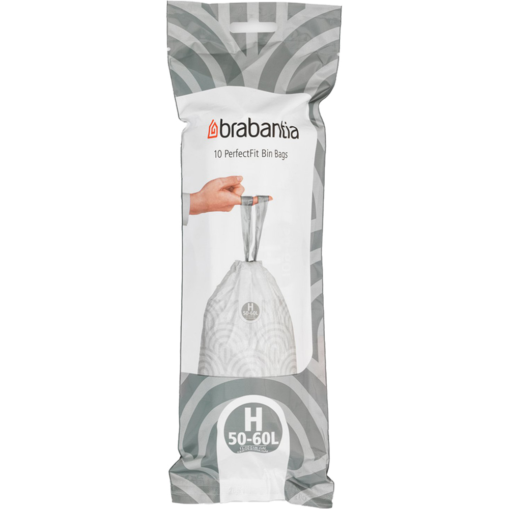 Brabantia White Bin Liners 50L to 60L Image 1