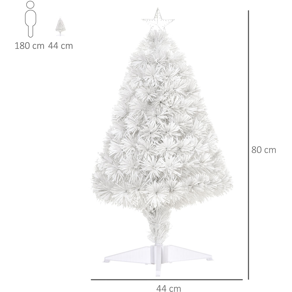 Everglow Fibre Optics White Artificial Christmas Tree 2.5ft Image 7