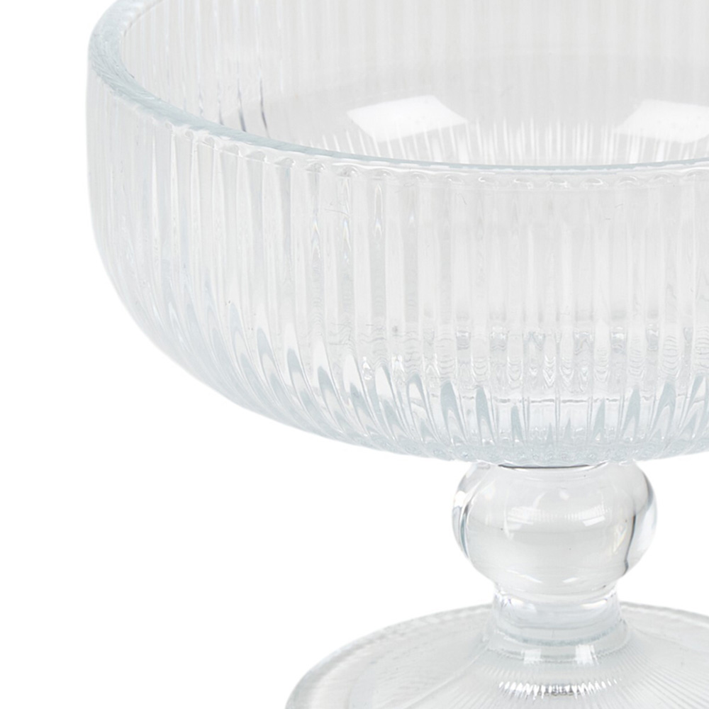 Ribbed Coupe Glass - Clear Image 3
