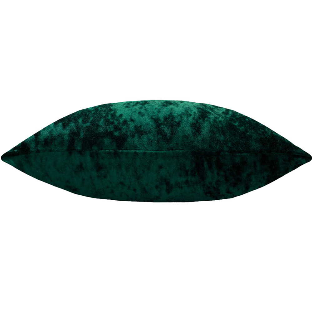 Paoletti Verona Emerald Square Crushed Velvet Cushion Image 2