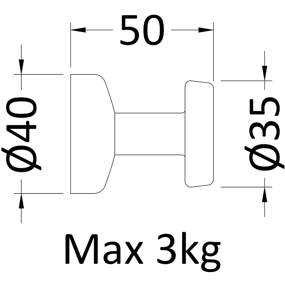 nuie Heating Accessories Chrome Magnetic Robe Hook Image 3