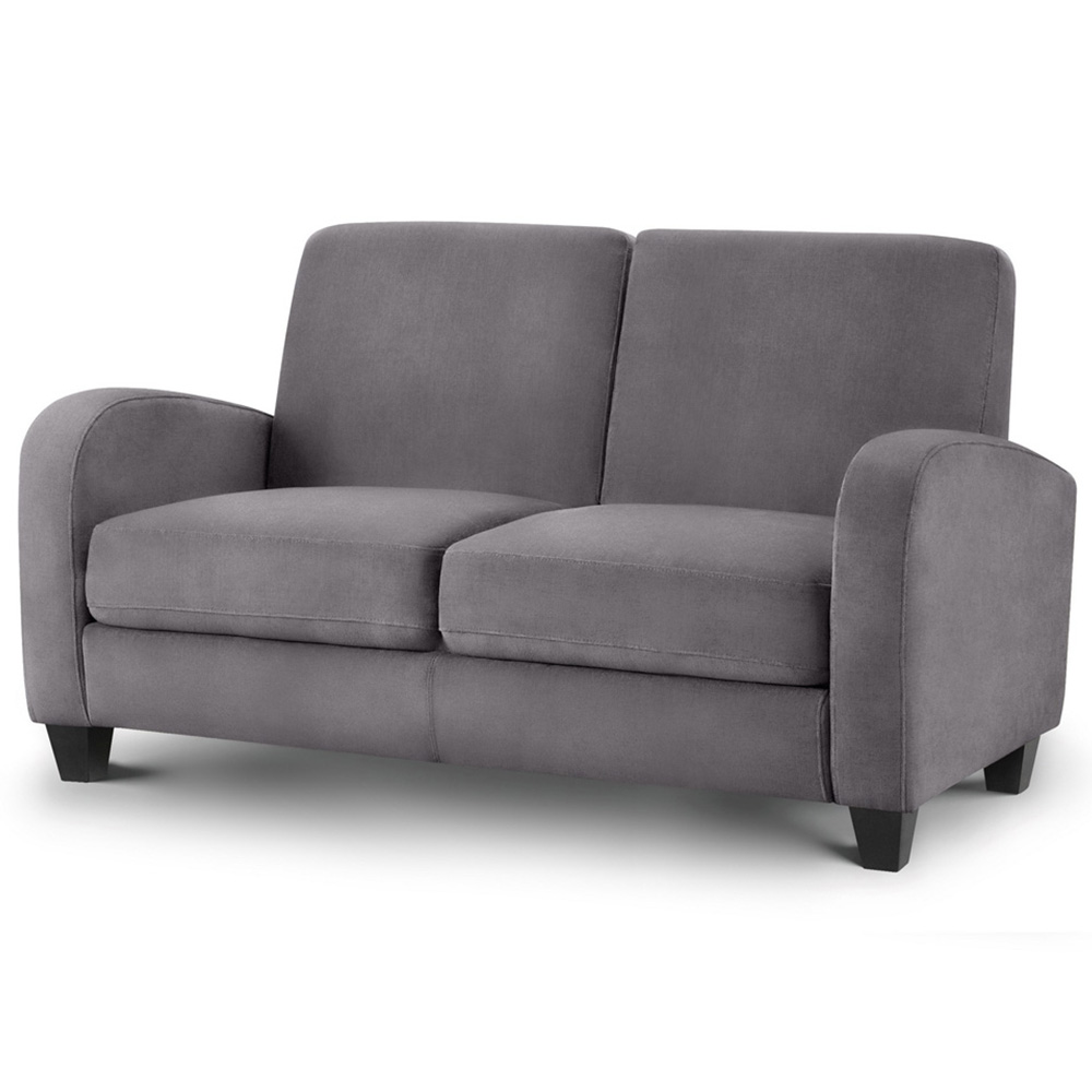 Julian Bowen Vivo 2 Seater Dusk Grey Chenille Sofa Image 2