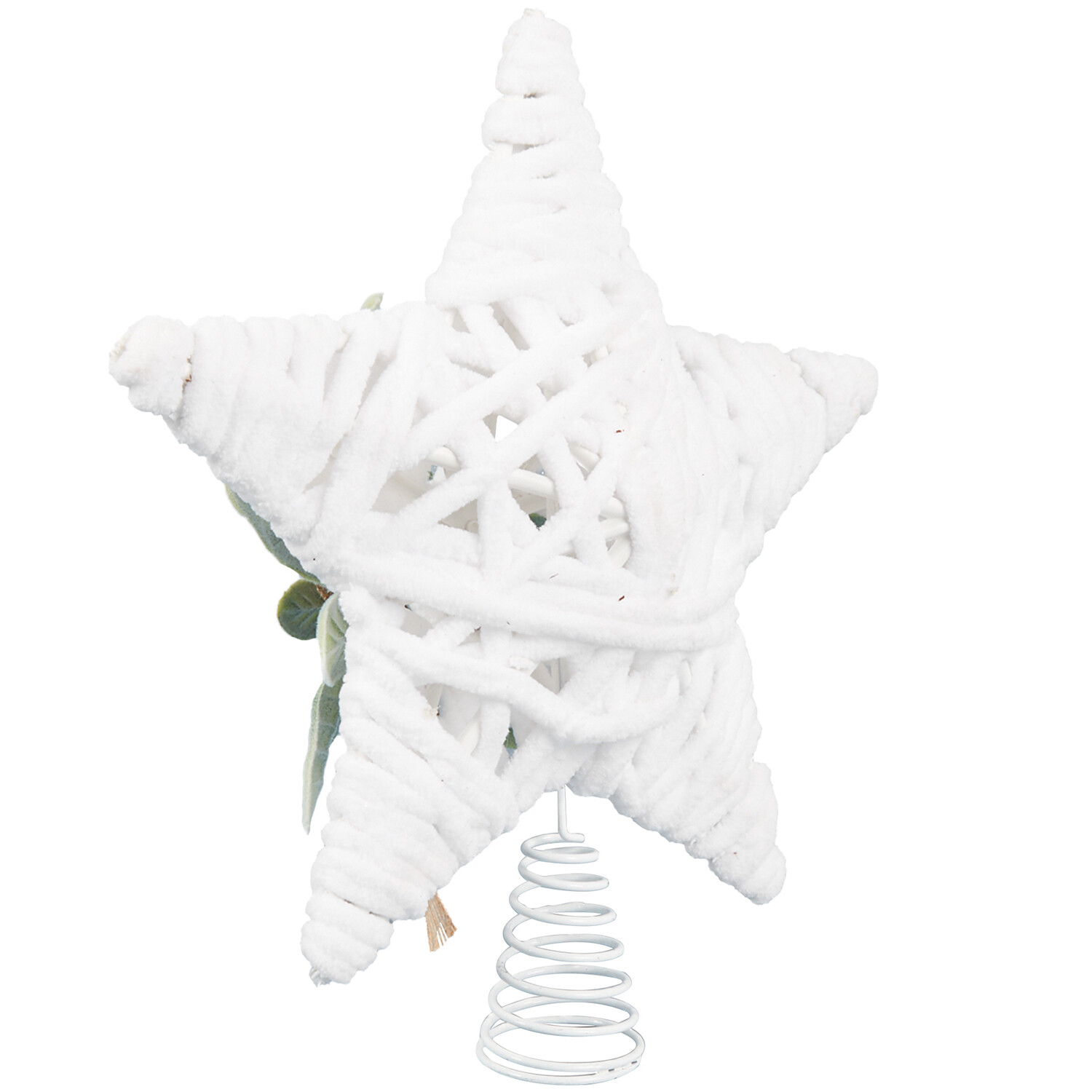 White Star Floristry Christmas Tree Topper White Image 4
