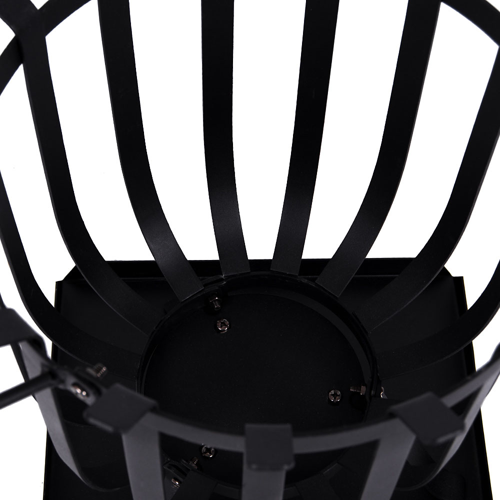 Garden Vida Black Square Steel Brazier Image 3